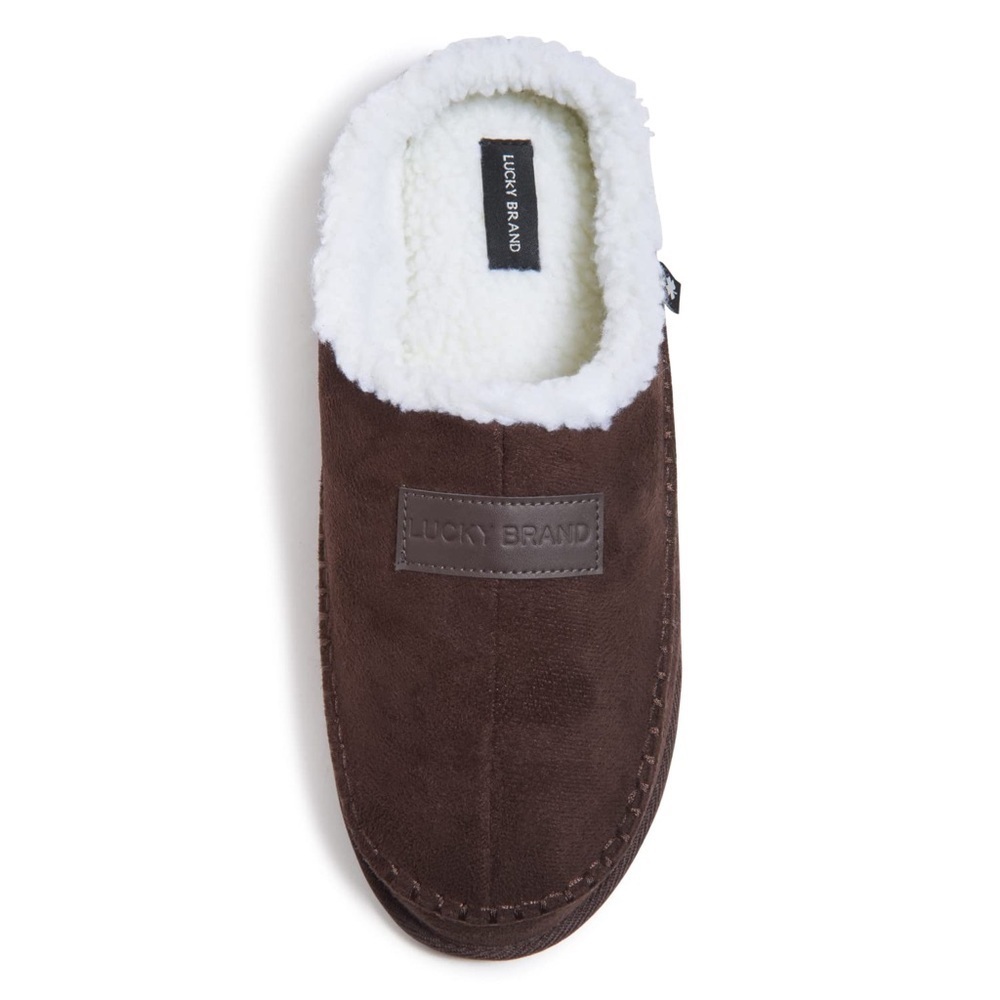 NEW Lucky Brand Men's memory foam slip-on clog Slippers